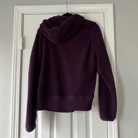 American Eagle fuzzy fleece hooded zip up - Picture 2 of 6